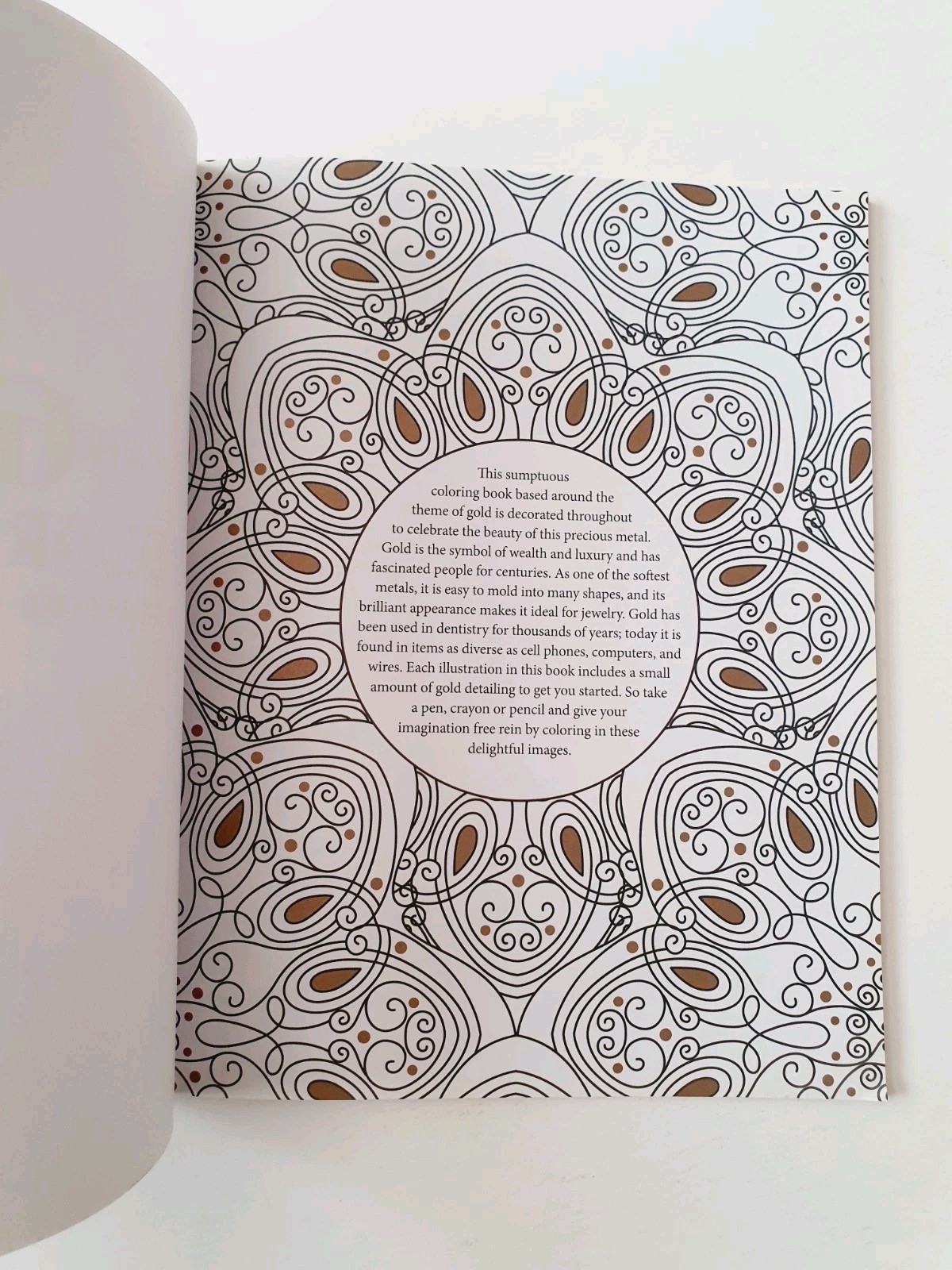 The Gold Coloring Book Beautiful Radiant Designs by Arcturus Publishing