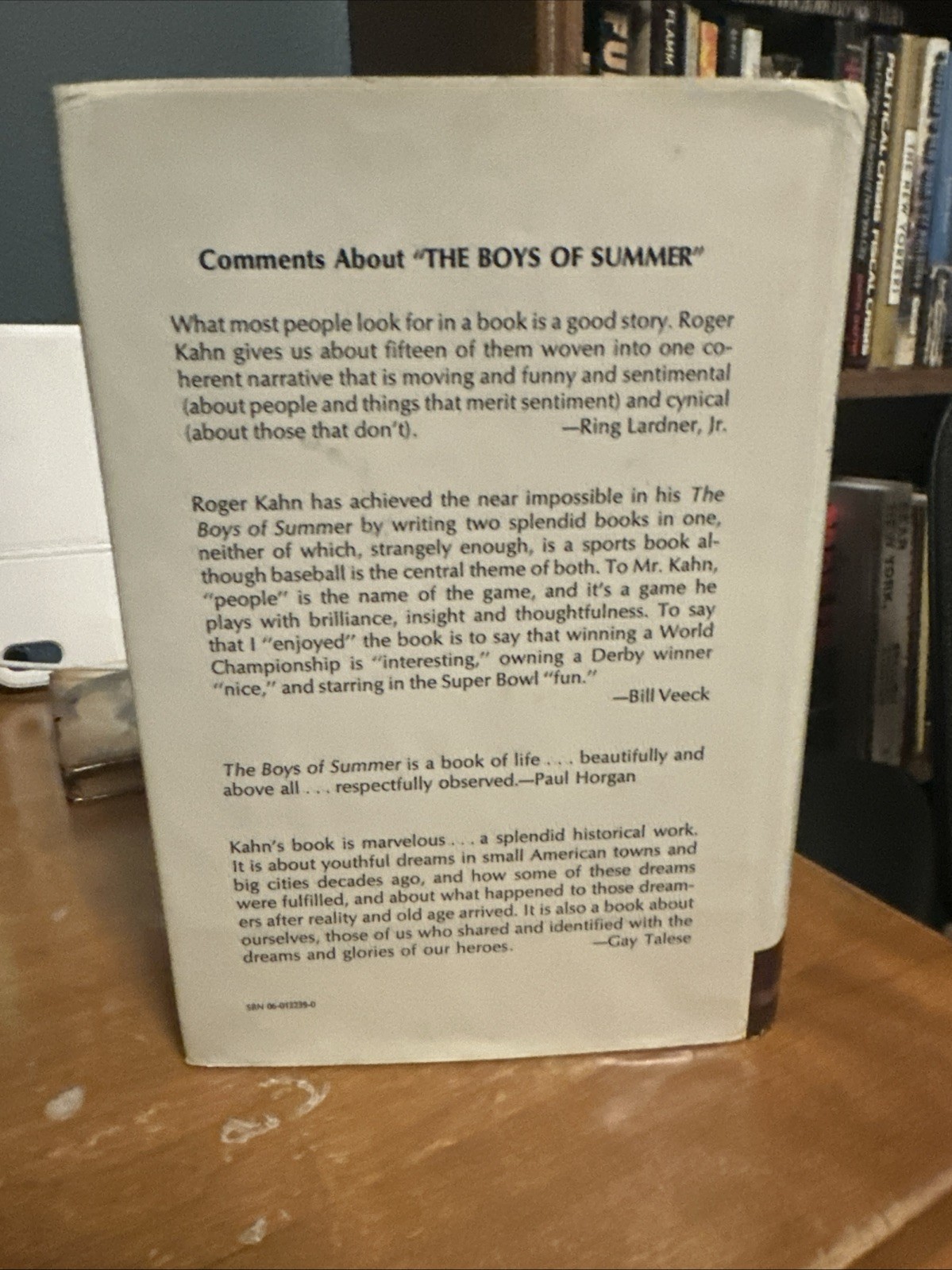 Roger Kahn SIGNED „The Boys of Summer“ 1st printing HC 1972 NOT Book Club