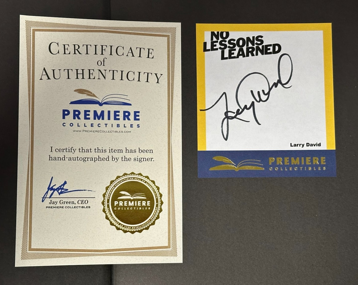No Lessons Learned: The Making of Curb Your Enthusiasm Signed by Larry David