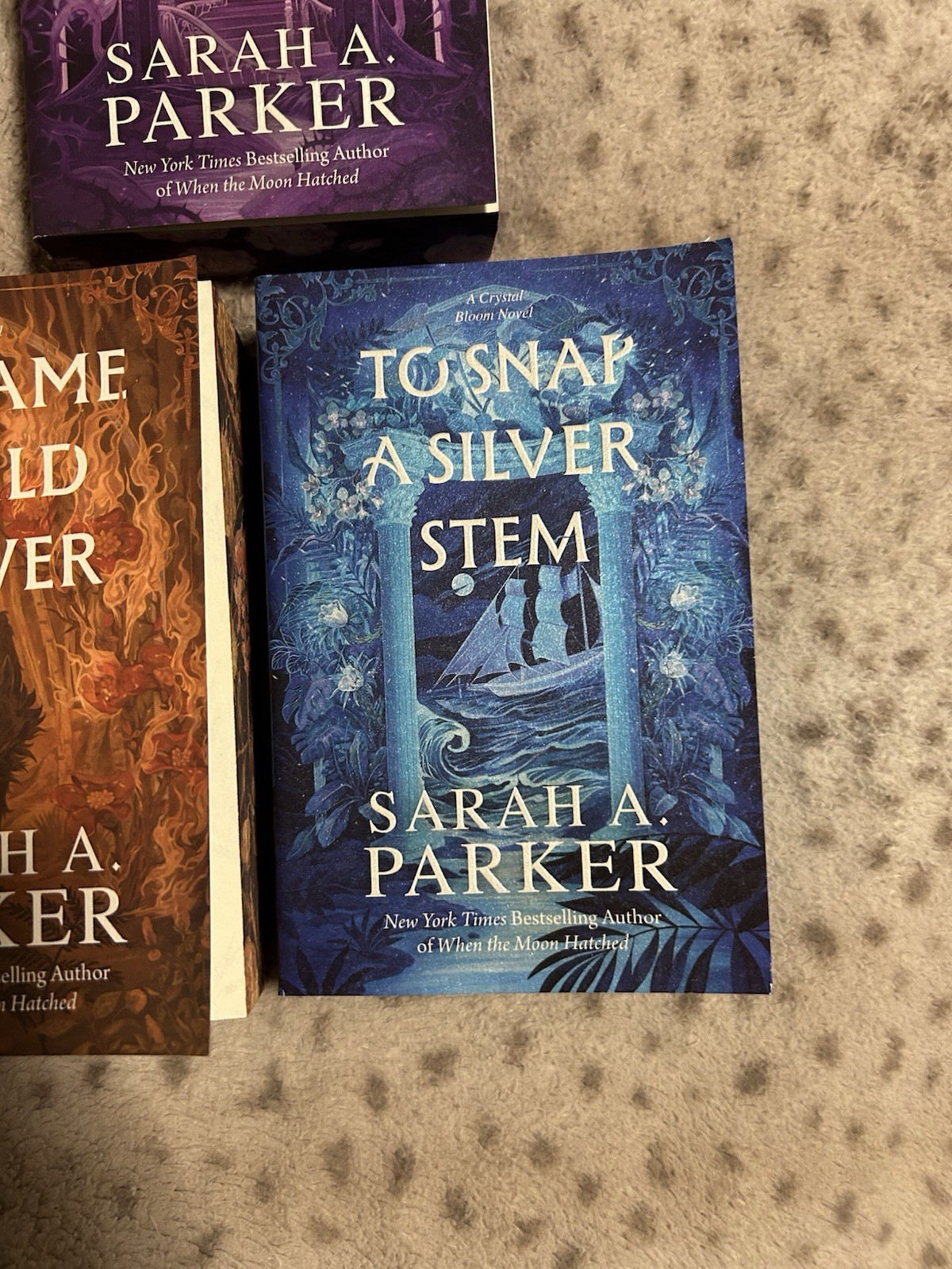 To Bleed a Crystal Bloom Series deluxe (1-3) by Sarah A. Parker SIGNED IN PERSON