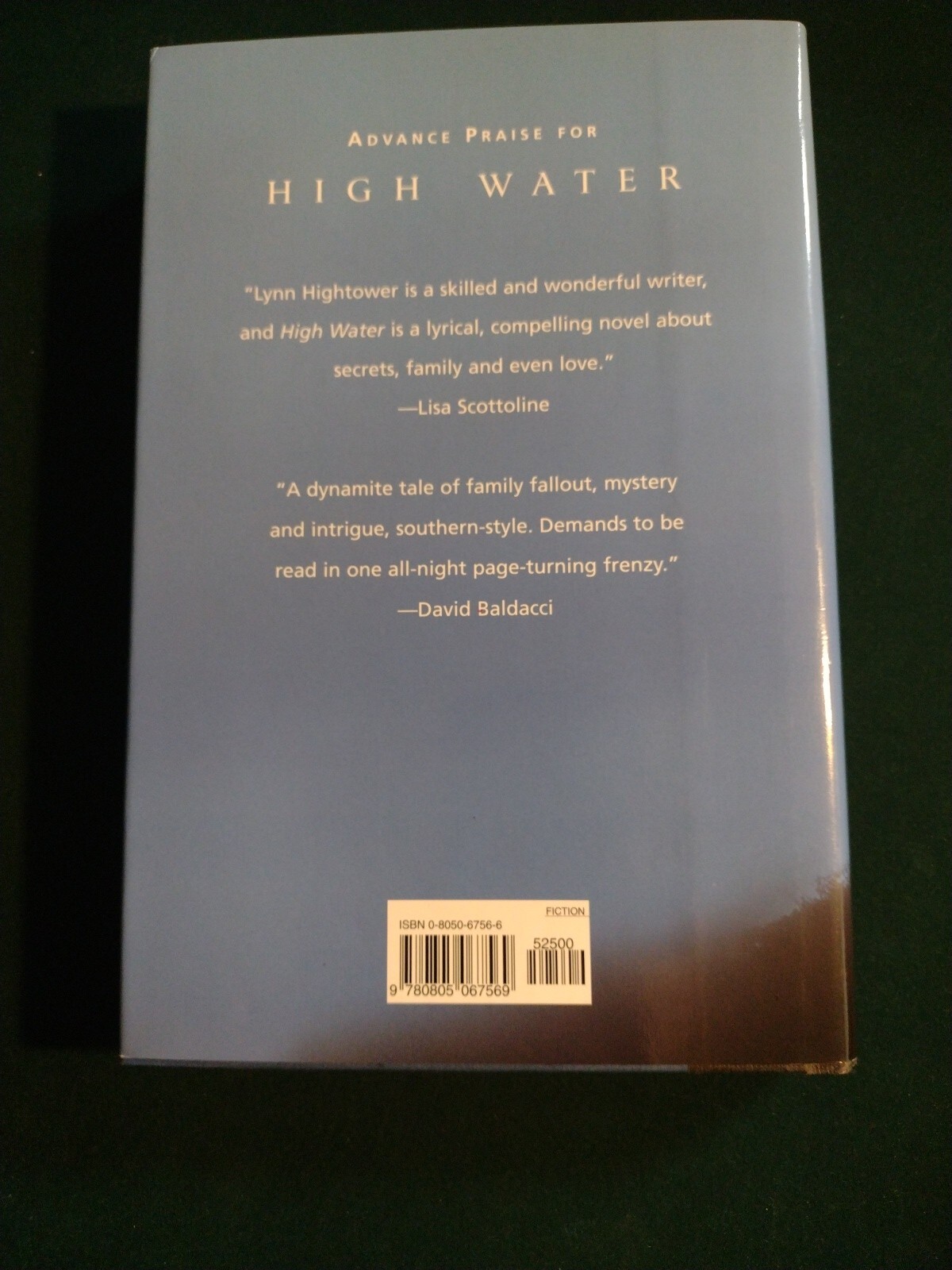 High Water by Lynn Hightower (2002 hardcover) 1st Ed Henry Holt and Co