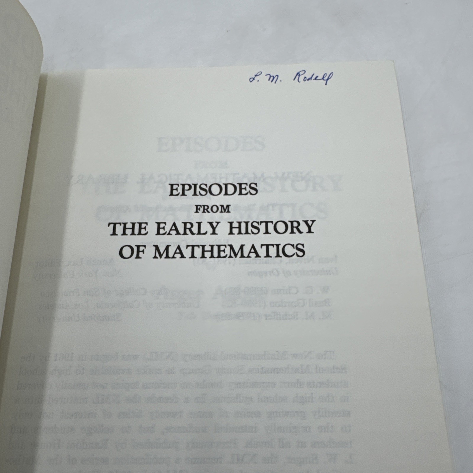 Vintage New Mathematical Library Lot PB Pythagoras Einstein History Mathematics