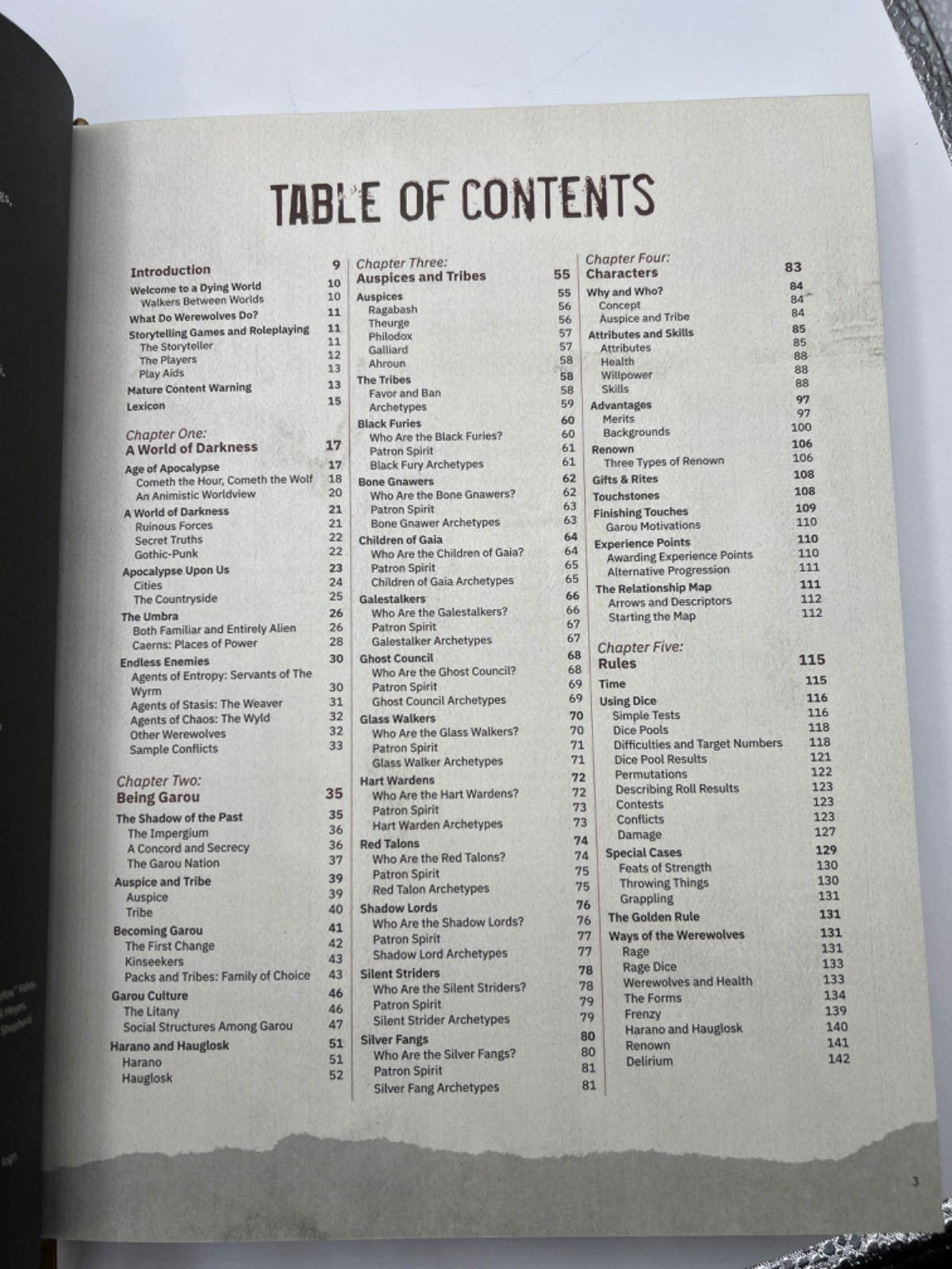Werewolf The Apocalypse Core Rule Book 5th Edition Hardcover