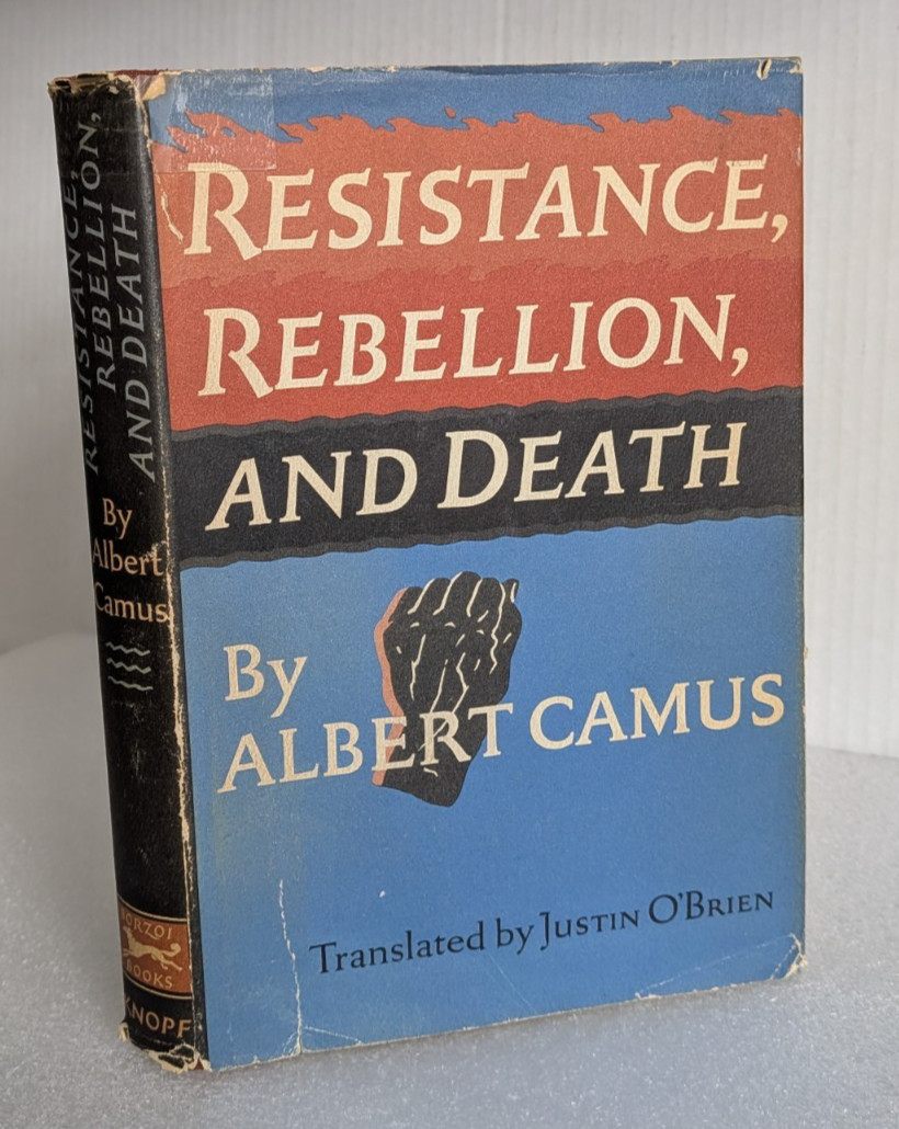 Resistance, Rebellion, and Death by Albert Camus HC/DJ 1961 1st Ed.