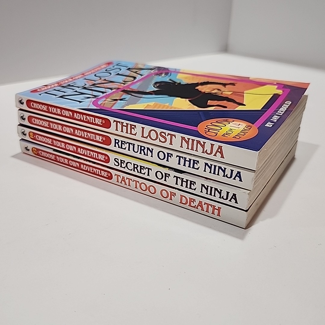 Choose Your Own Adventure NINJA Set of 4 Books Secret Lost Return VGC