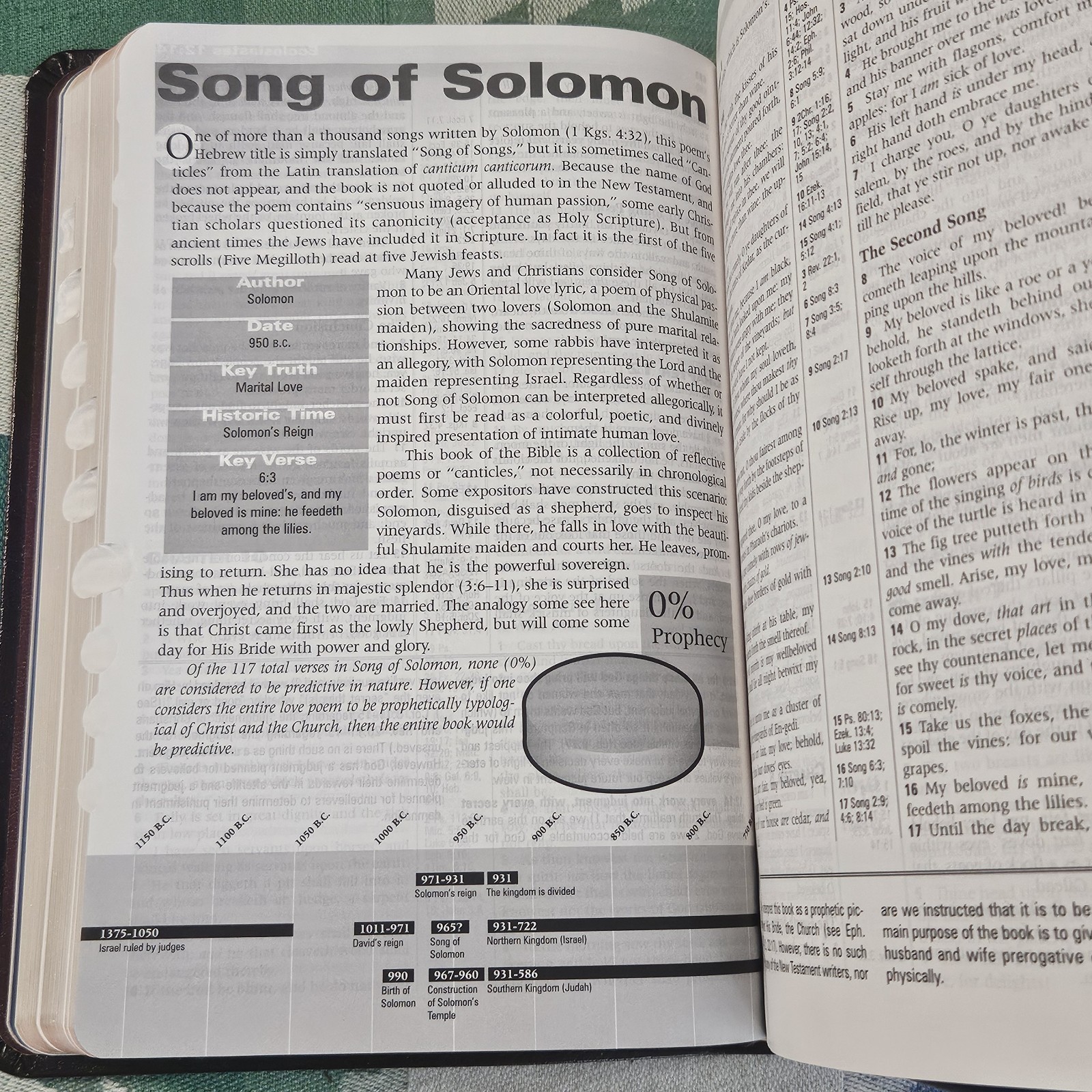 Tim Lahaye Prophecy Study Bible Indexed Burgandy Genuine Leather KJV