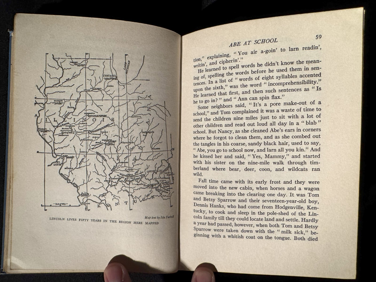 Abe Lincoln Grows Up by Carl Sandburg – Hardcover 1938 – 180 Pages
