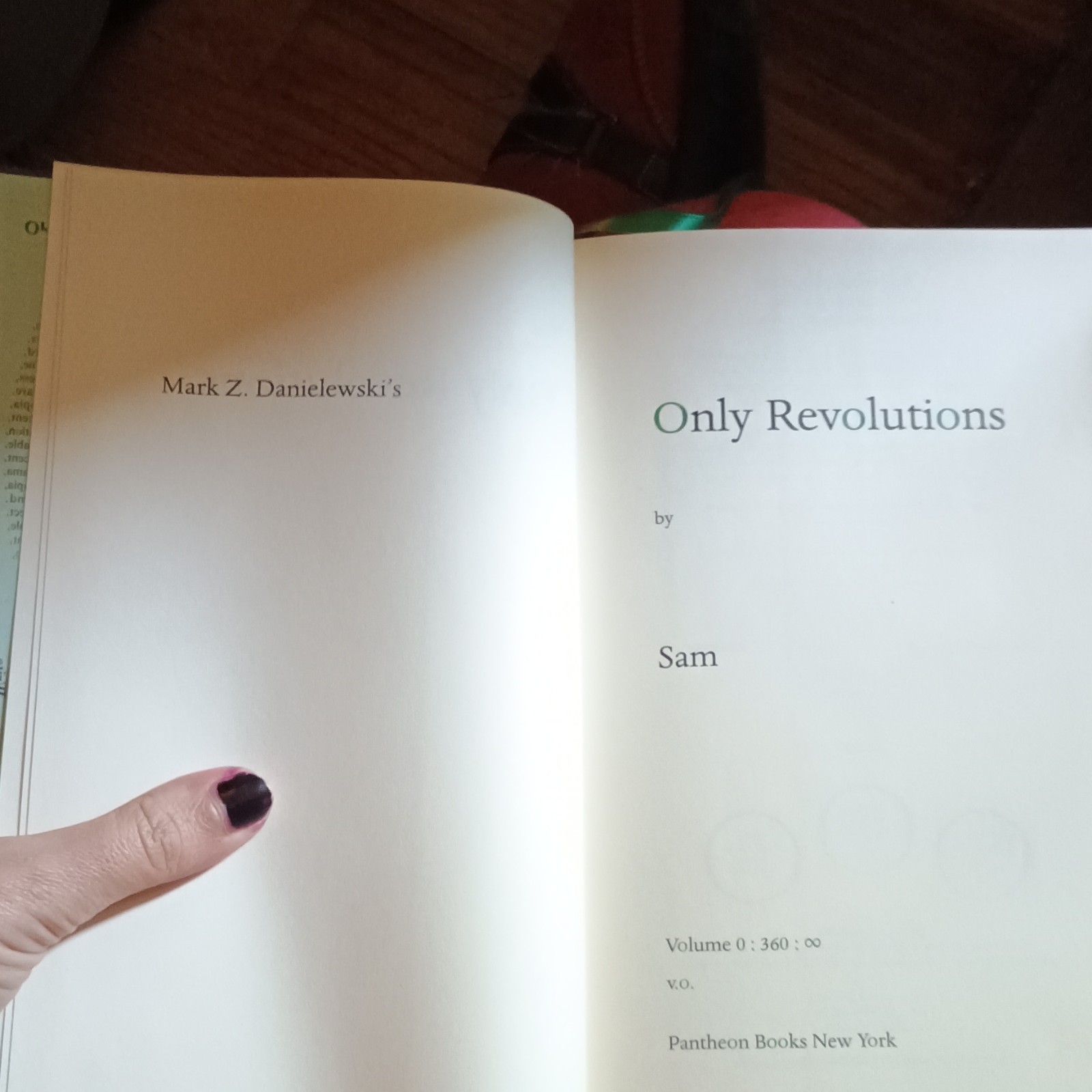 Pantheon Books Only Revolutions by Mark Z. Danielewski 2006 1st Ed Hardcover DJ