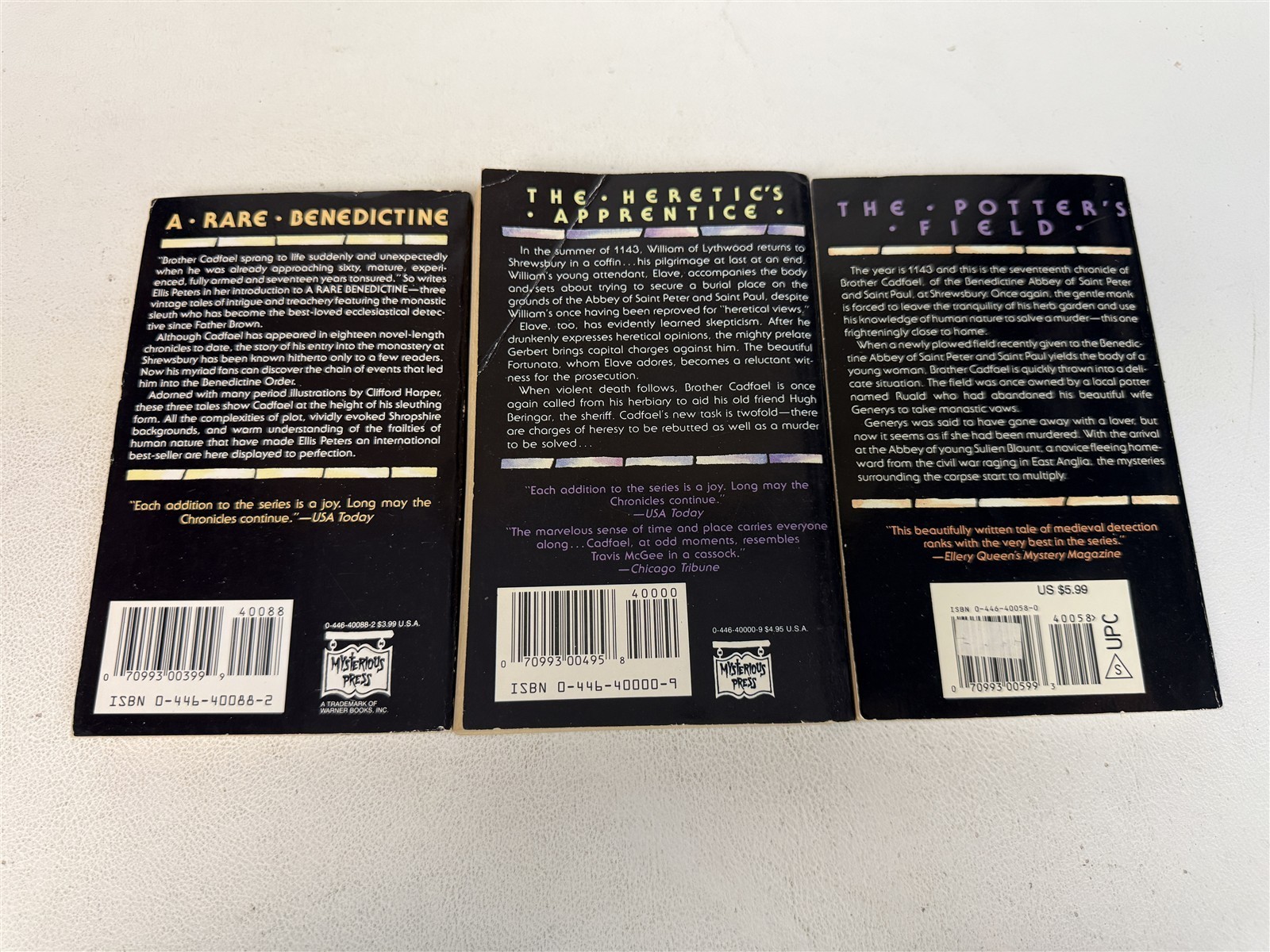 Ellis Peters Lot Complete Set All 21 BROTHER CADFAEL Mystery Paperbacks