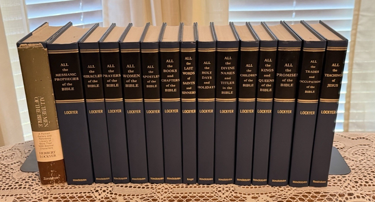 Herbert Lockyer „ALL the ….“ Bible Book Series Set 15 Volume Lot HC Zondervan