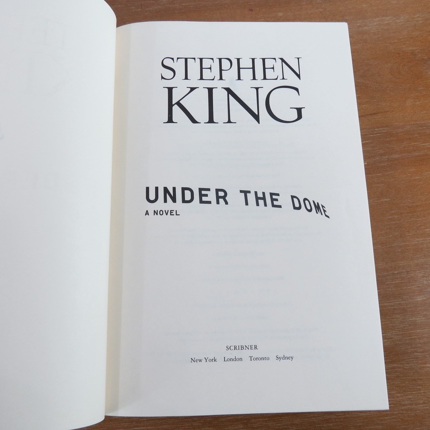 Under the Dome by Stephen King – HC/DJ First Ed/First Print Excellent