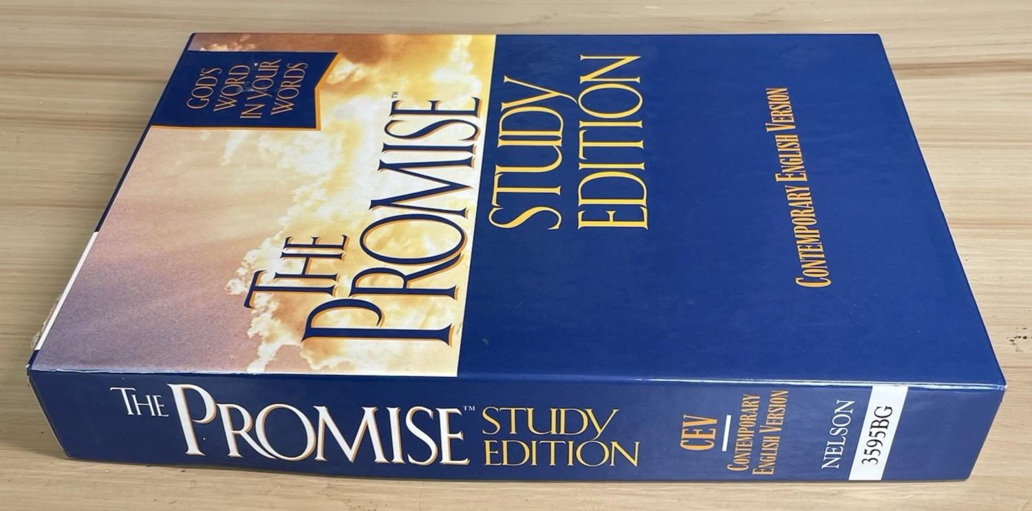 The Promise Holy Bible Study Edition 3595BG CEV Burgandy Bonded Leather New