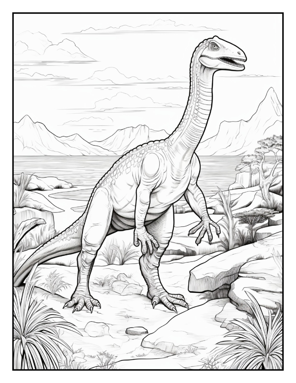 „Cute Dinosaur Coloring Book fun for allFun, Creative & Relaxing Art Pages