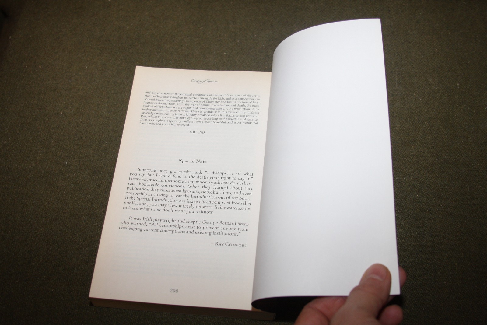 The Origin of Species by Charles Darwin 2009 TPB Bridge Logos 150th Anniversary