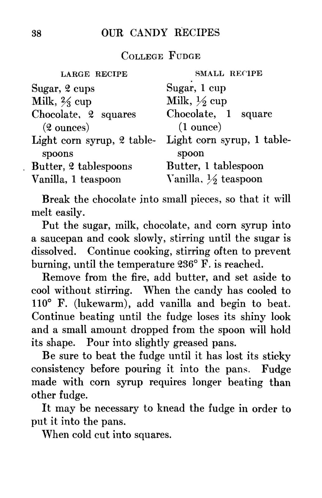 1922 Our Candy Recipes Vintage Cook Book By May B. Van Arsdale 212 Pages