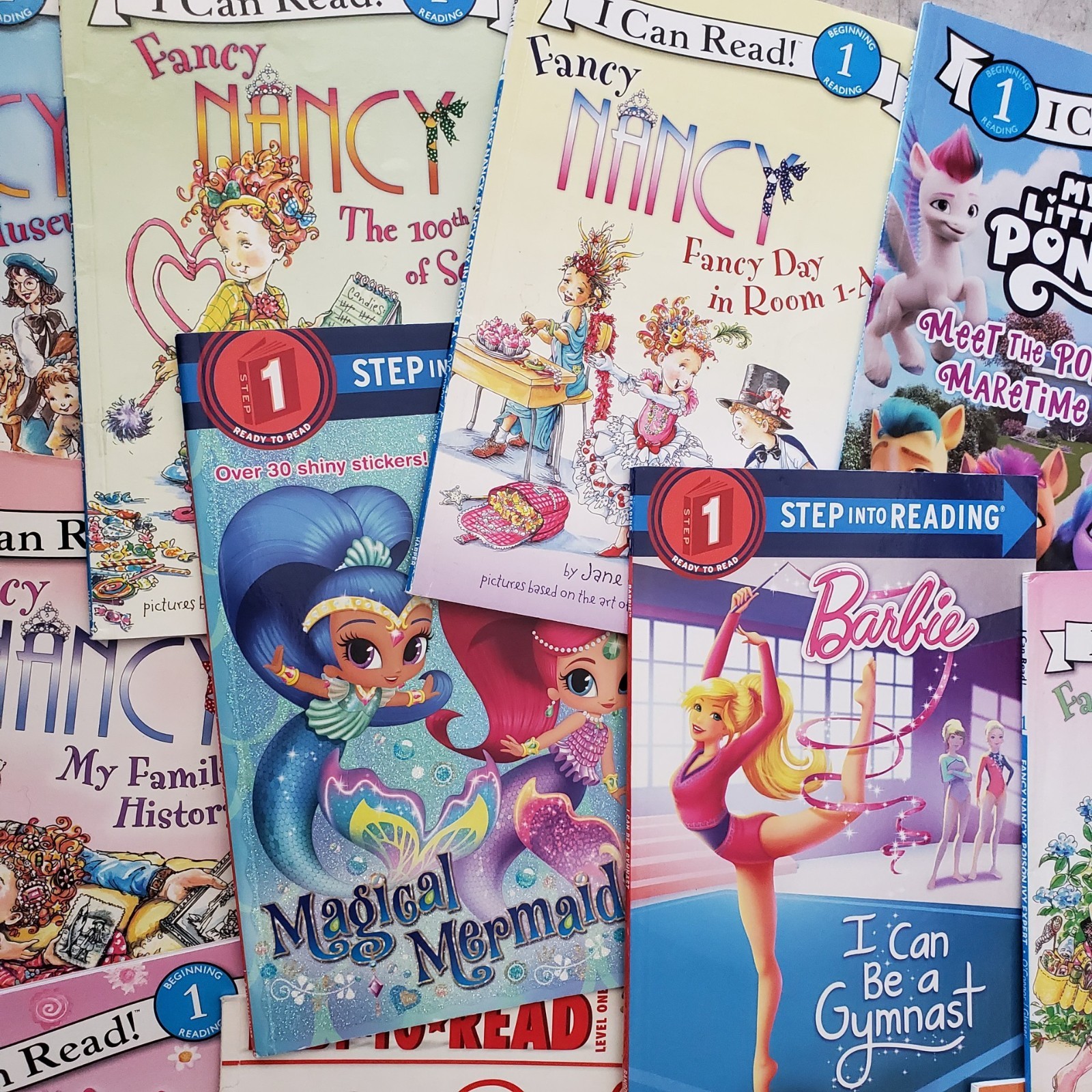 Random Lot of 12 *For Girls* ~Step into Reading 1 & I Can Read Level 1 Books