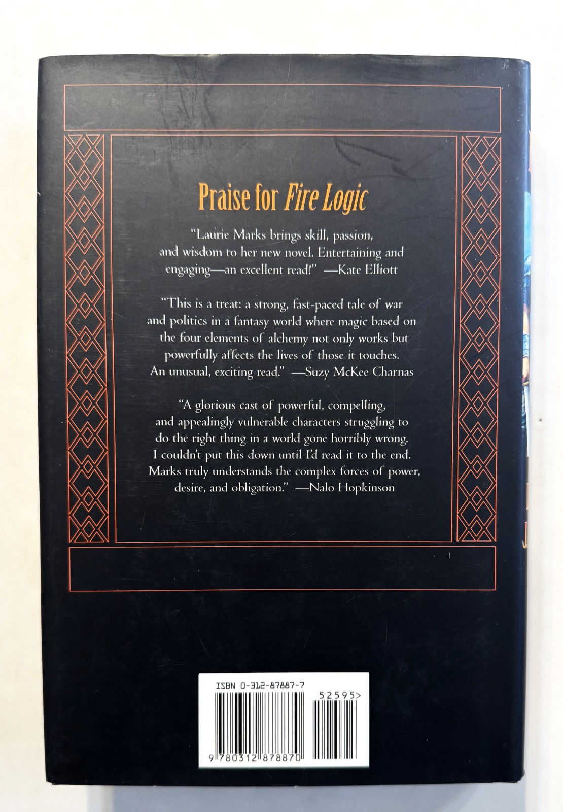 Fire Logic by Laurie J. Marks. First Edition, 1st Printing, 2002.
