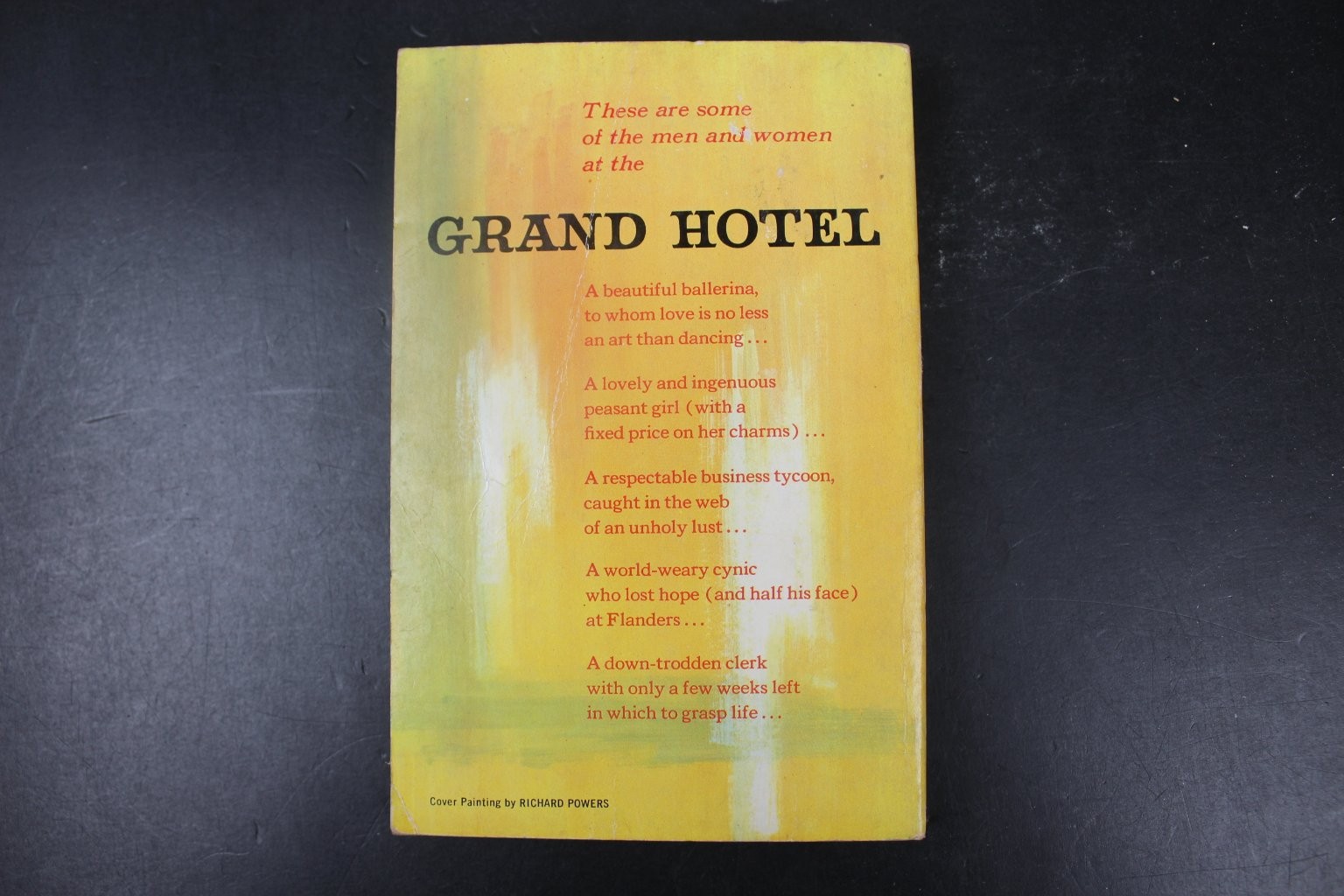 Grand Hotel Vicki Baum 1958 First Dell Printing Vintage Paperback PB VTG