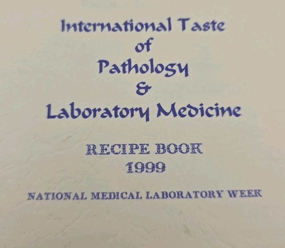 International Taste Of Pathology Labratory Medicine Recipe Cookbook Student Gift