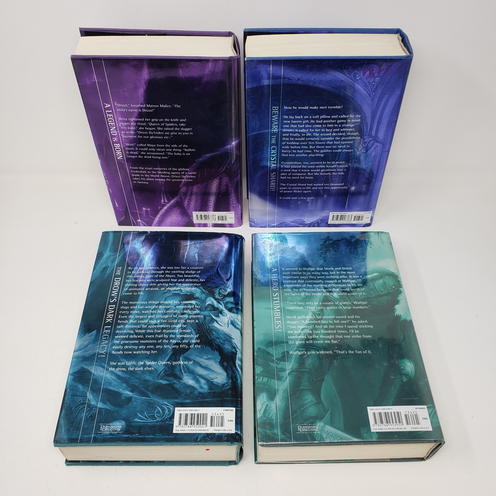 The Legend of Drizzt Collector’s Edition Books 1-4 by R. A. Salvatore (HC, DJ)