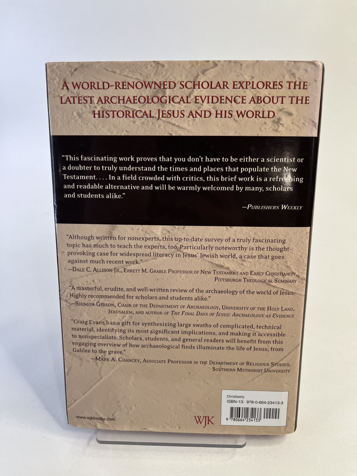 Jesus and His World The Archaeological Evidence by Craig A Evans Hardcover Book