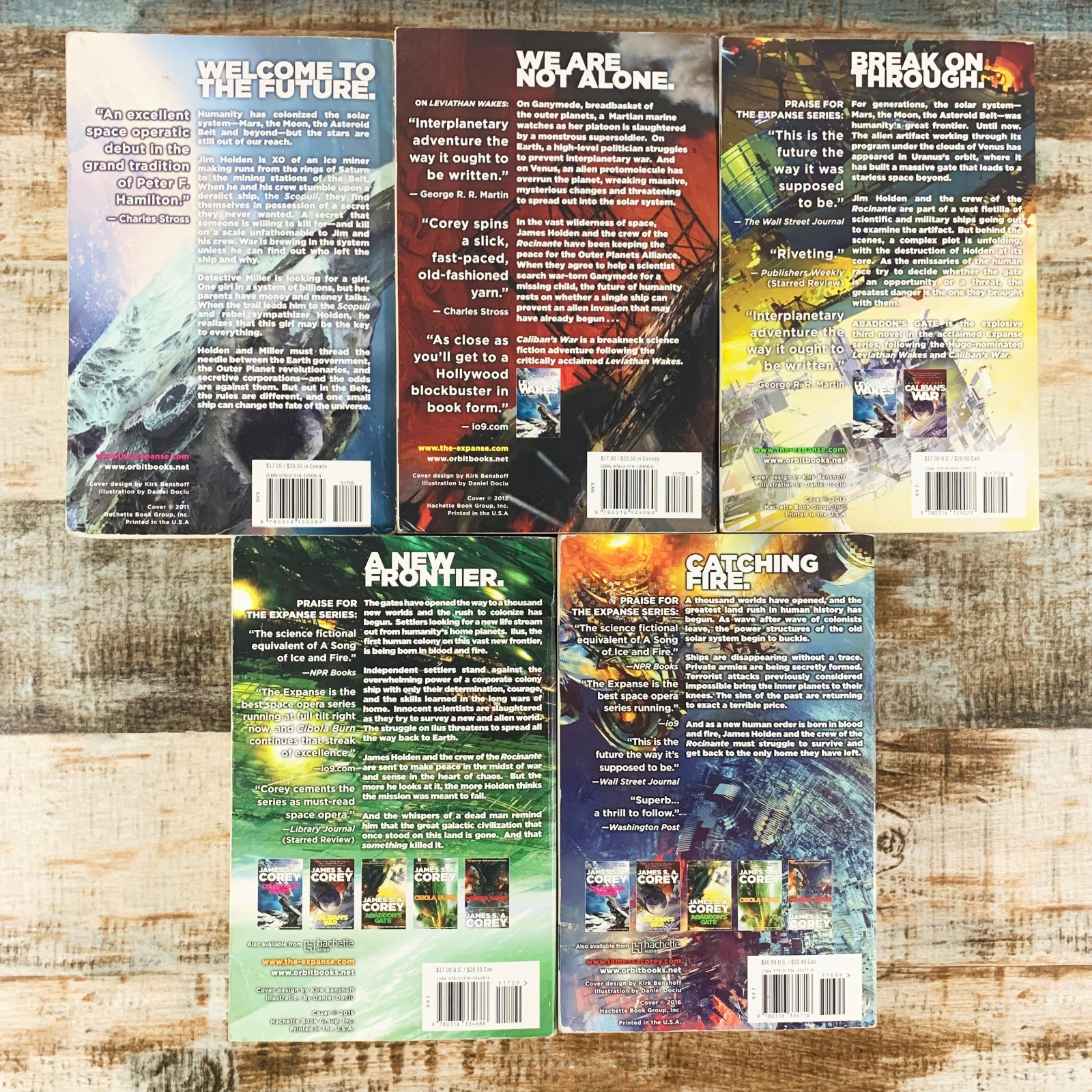 James S.A. Corey The Expanse Complete Series 1-9 Paperback & Hardcover Book Set