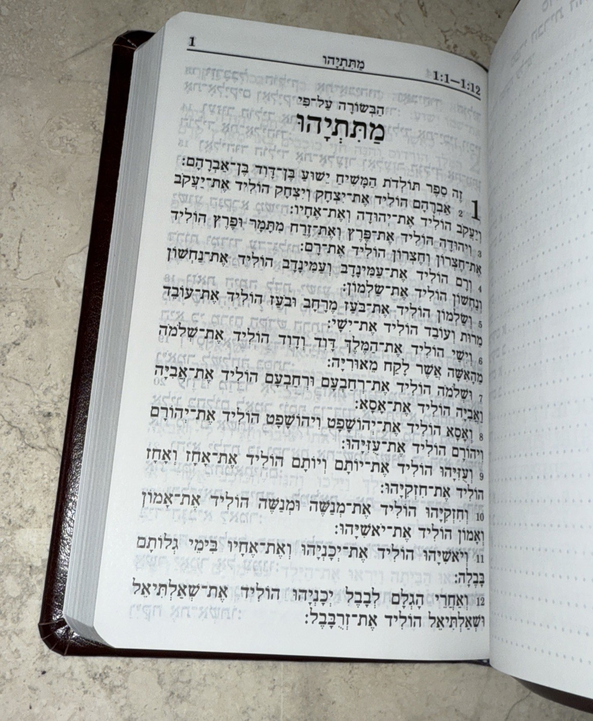 New Testament in Hebrew Society For Hebrew Scriptures הברית החדשה Pocket Bible