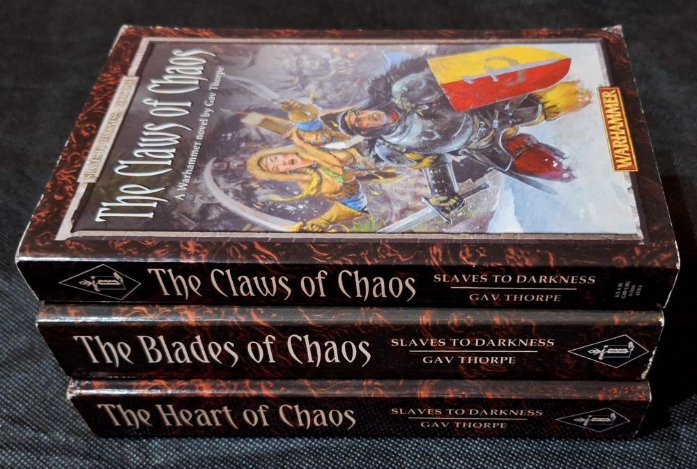 Warhammer Slaves To Darkness Trilogy Gav Thorpe 1, 2, 3 PBs Unread