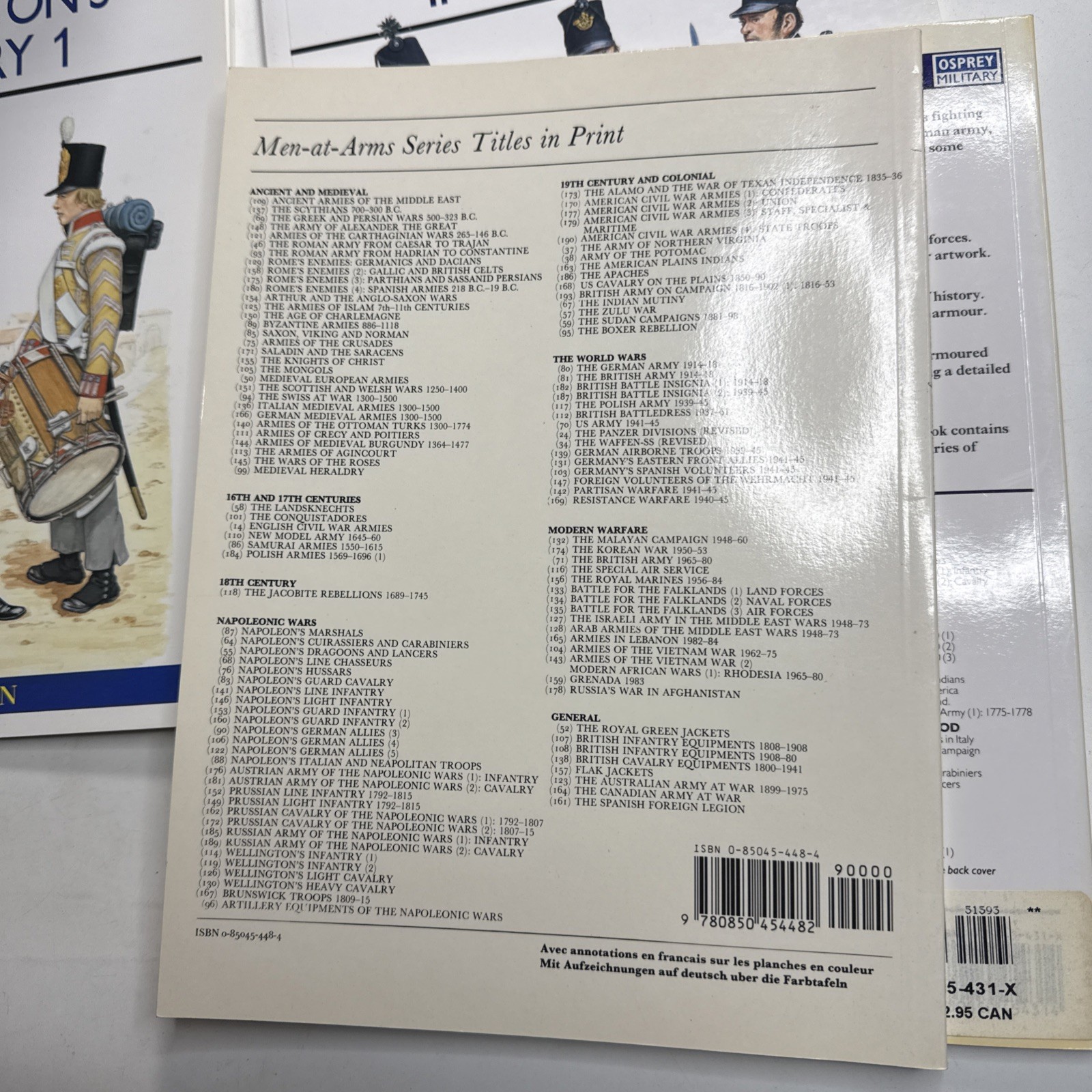 Osprey Military Men-At-Arms Series Lot 114, 119, 122, 125 Islam Armies, Napoleon