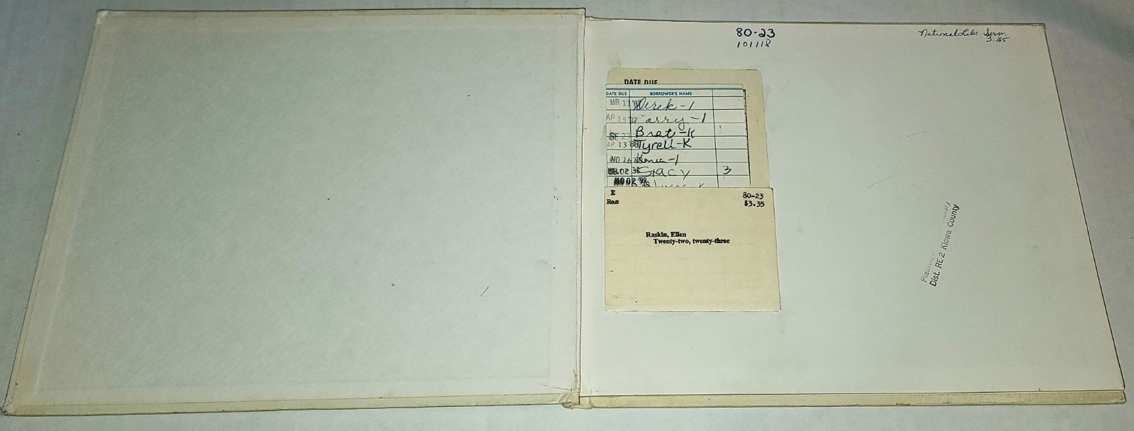 Twenty Two Twenty Three 1976 Ellen Raskin – McClelland & Stewart Vintage Book