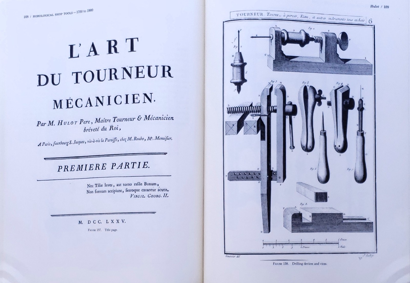 Horological Shop Tools: 1700 to 1900 Signed 1st Edition w/letter and Note 1980