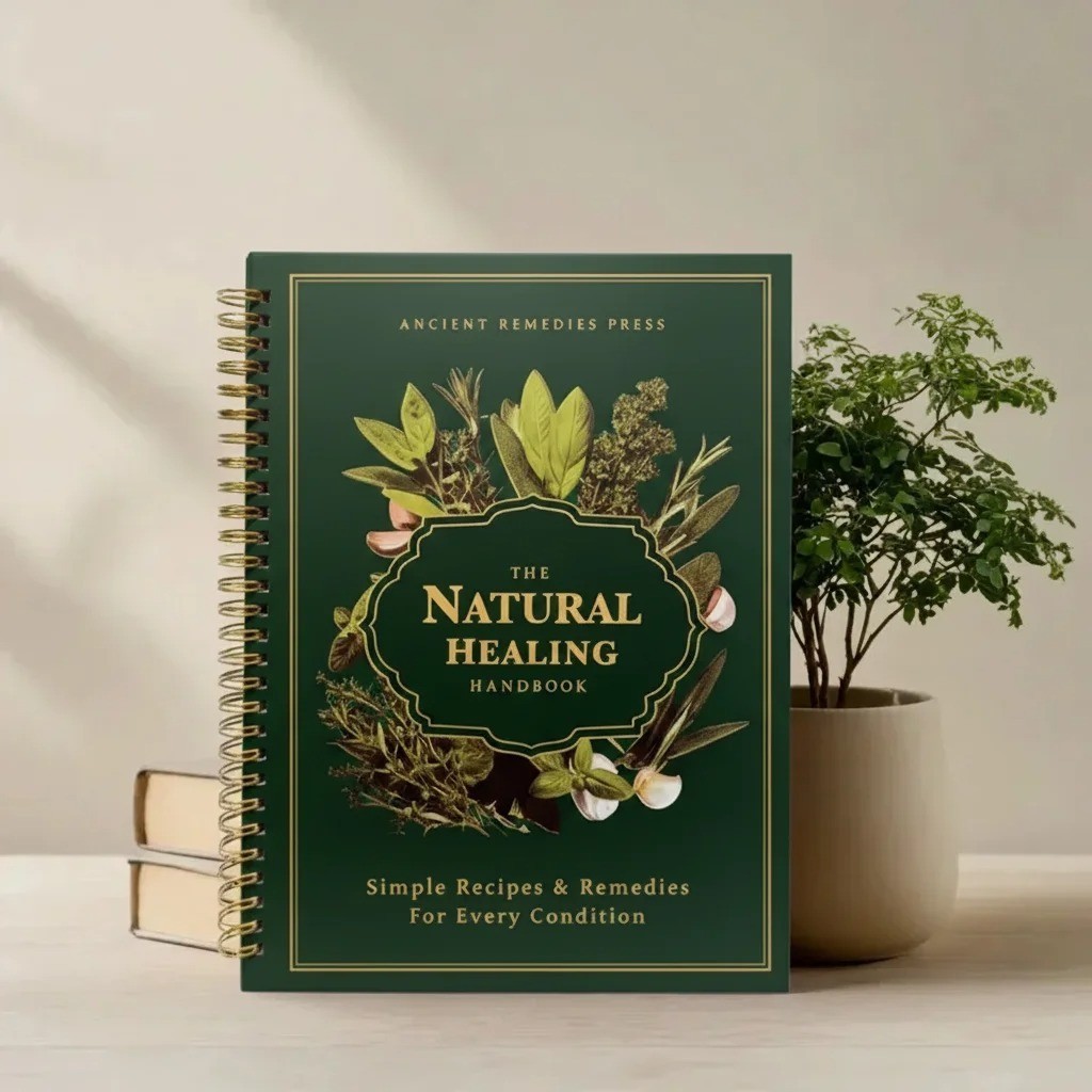 The Natural Healing Handbook, Spiral-Bound Guide for Herbal Remedies and Natural