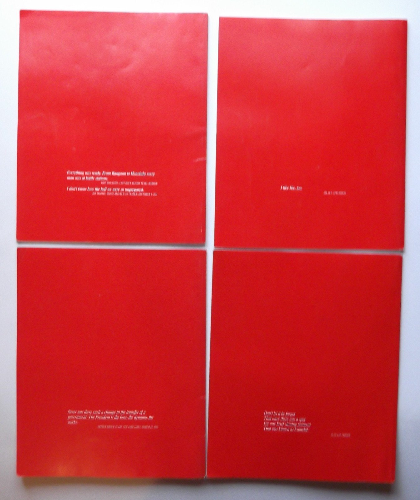 1988 TIME LIFE 1930-1970 THIS FABULOUS CENTURY 4 Book Set Vintage Red Cover