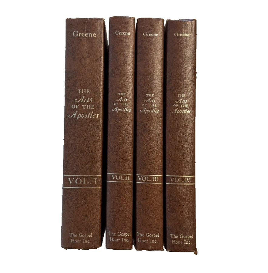 The Acts of the Apostles by Oliver B Greene COMPLETE Set Vol. 1-4 Gospel Hour HC