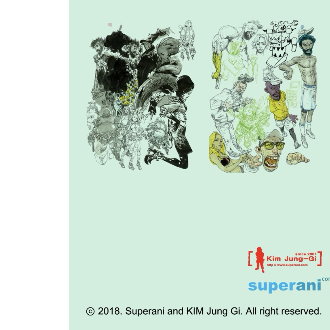 Kim Jung Gi Art Book Original 2018 Sketch Collection Hard Cover Sealed