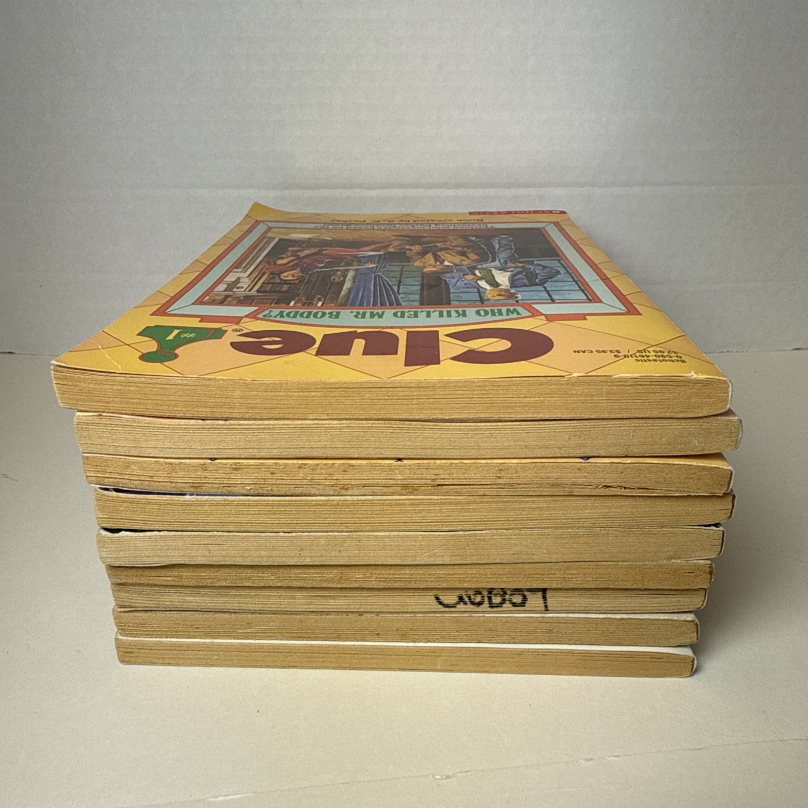 Lot of 9 Vtg. CLUE (1,3,4,8,10) & CLUE Jr. (1,3,5,6) A.E Parker Books 1990s