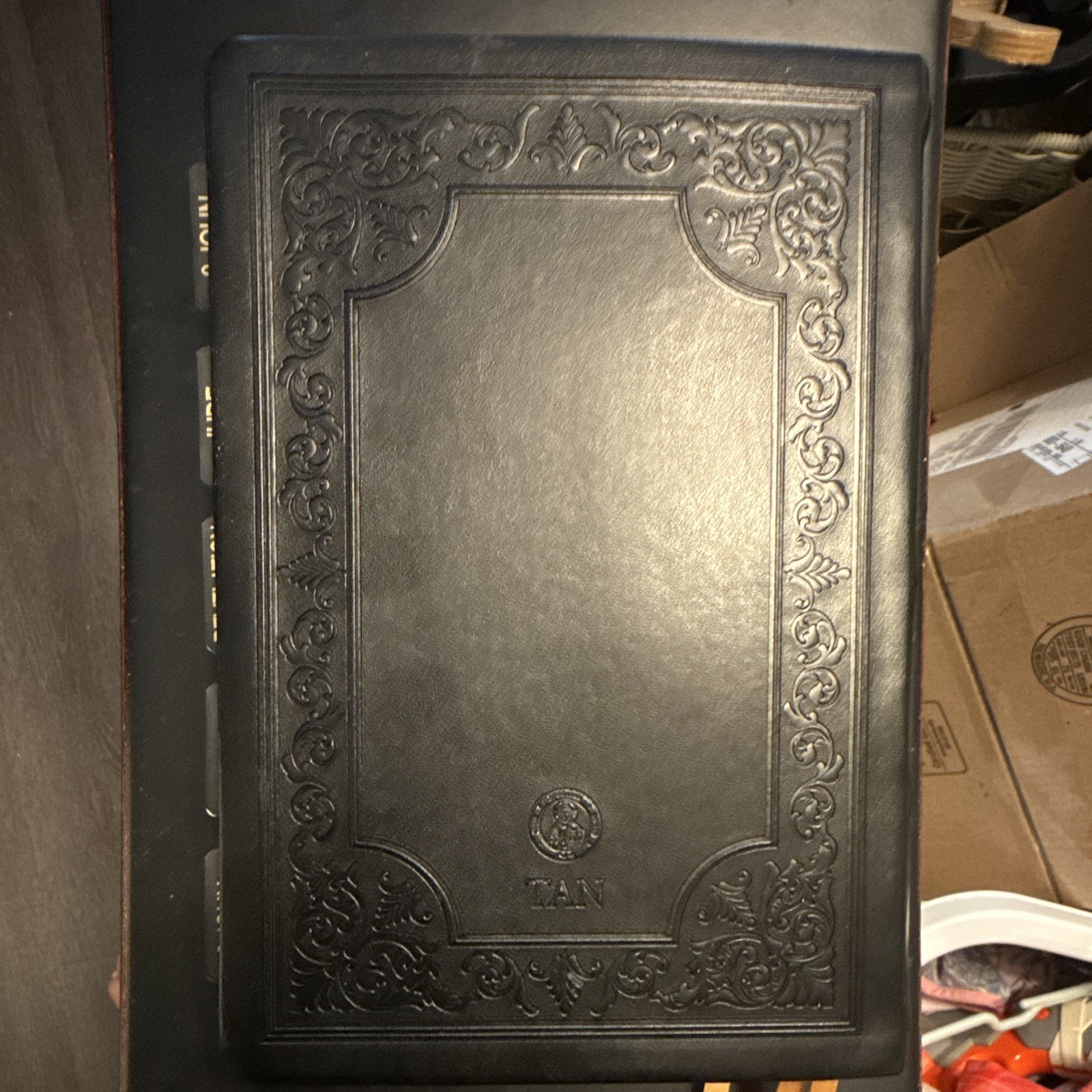 TAN Holy Bible Douay-Rheims Version Hardcover English Leather Bound