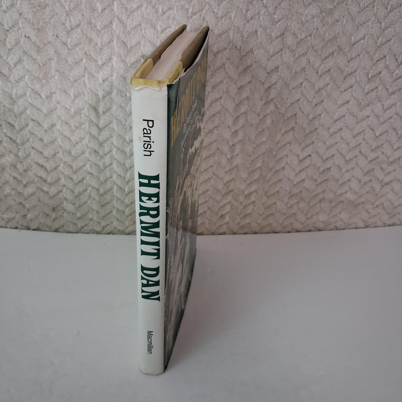 Vintage Hermit Dan Peggy Parish Childrens Mystery Green HC DJ 1977 USA Macmillan
