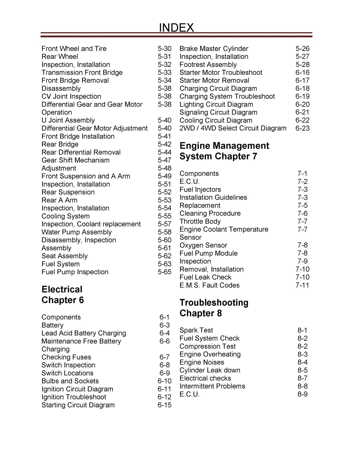 CUB CADET Challenger 550 750 Utility Vehicle Service Manual – WIRE BOUND