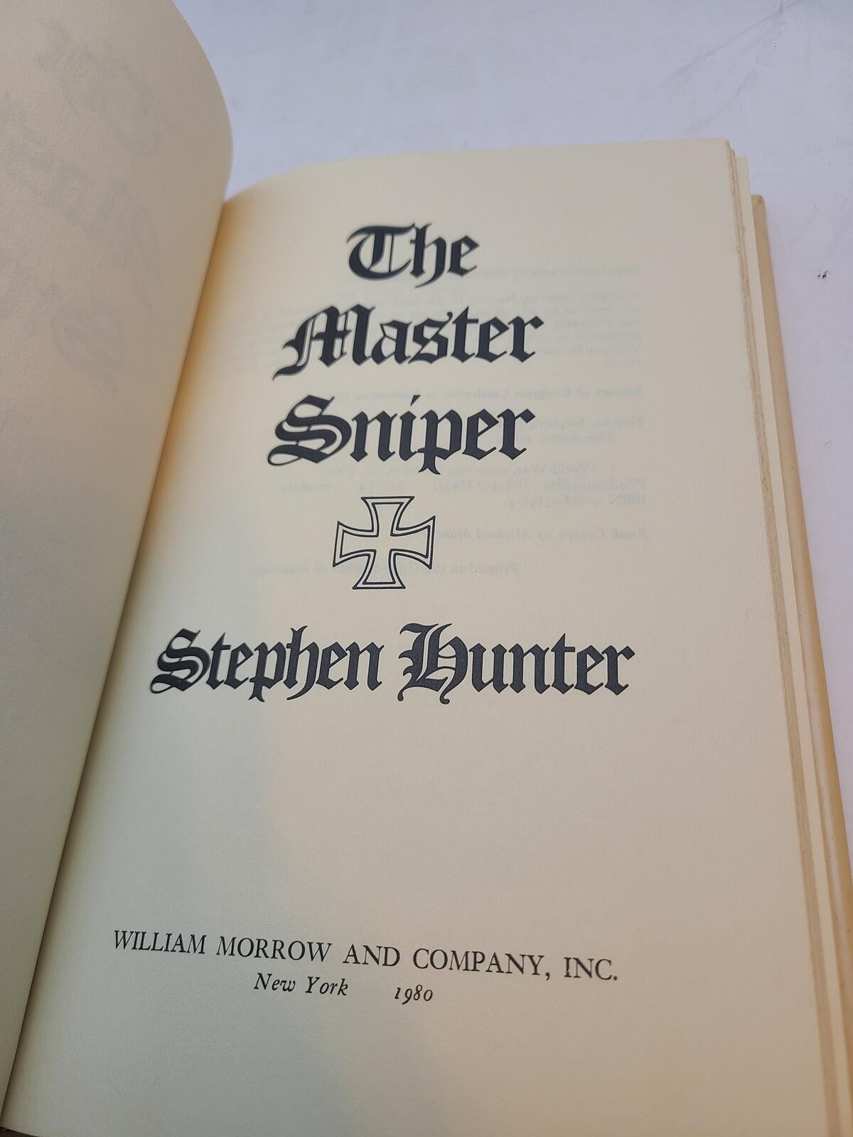 Very Rare The Master Sniper Stepen Hunter 1980 Vintage Debut Book w/ Dust Jacket
