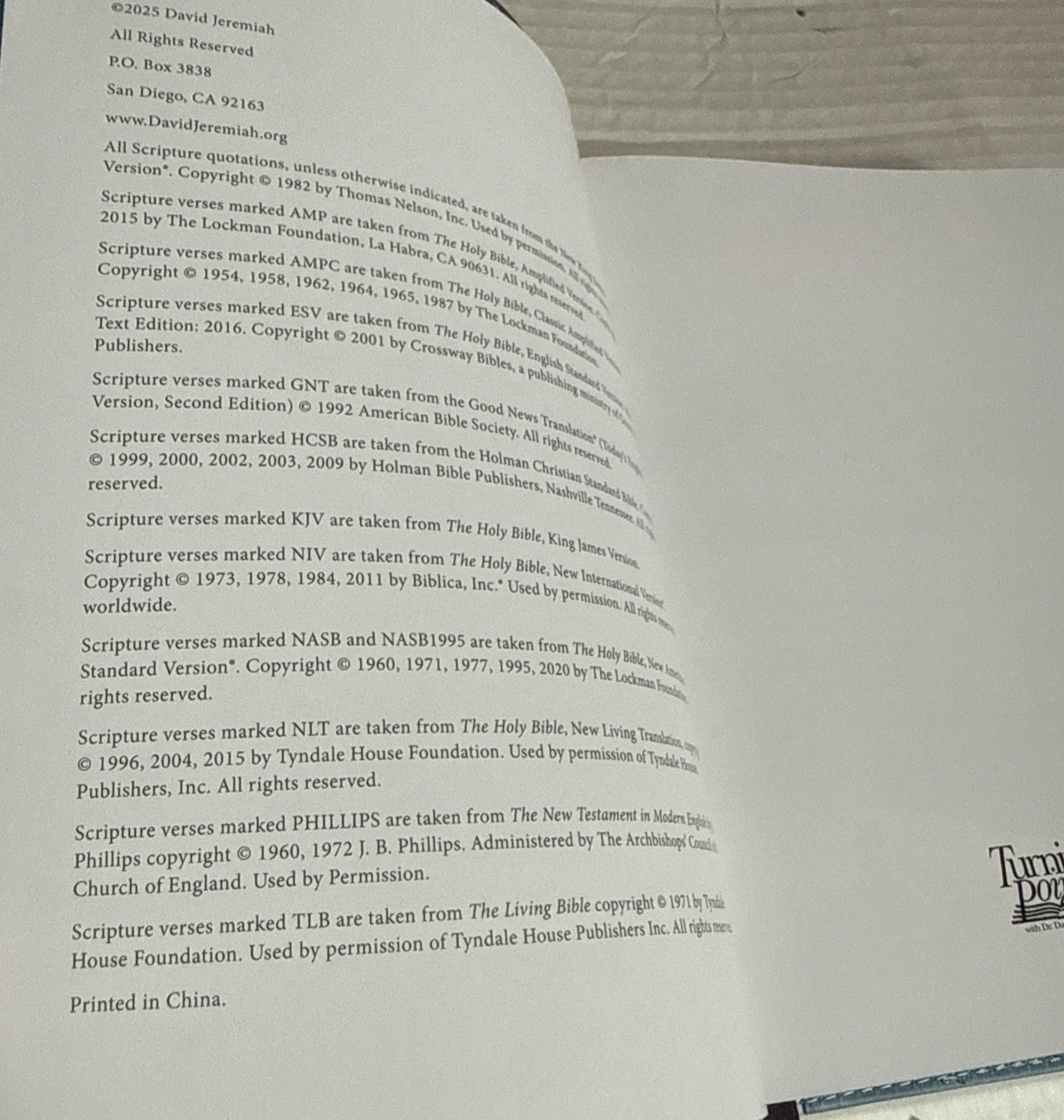 A Closer Walk with Jesus, Turning Point Devotional by David Jeremiah