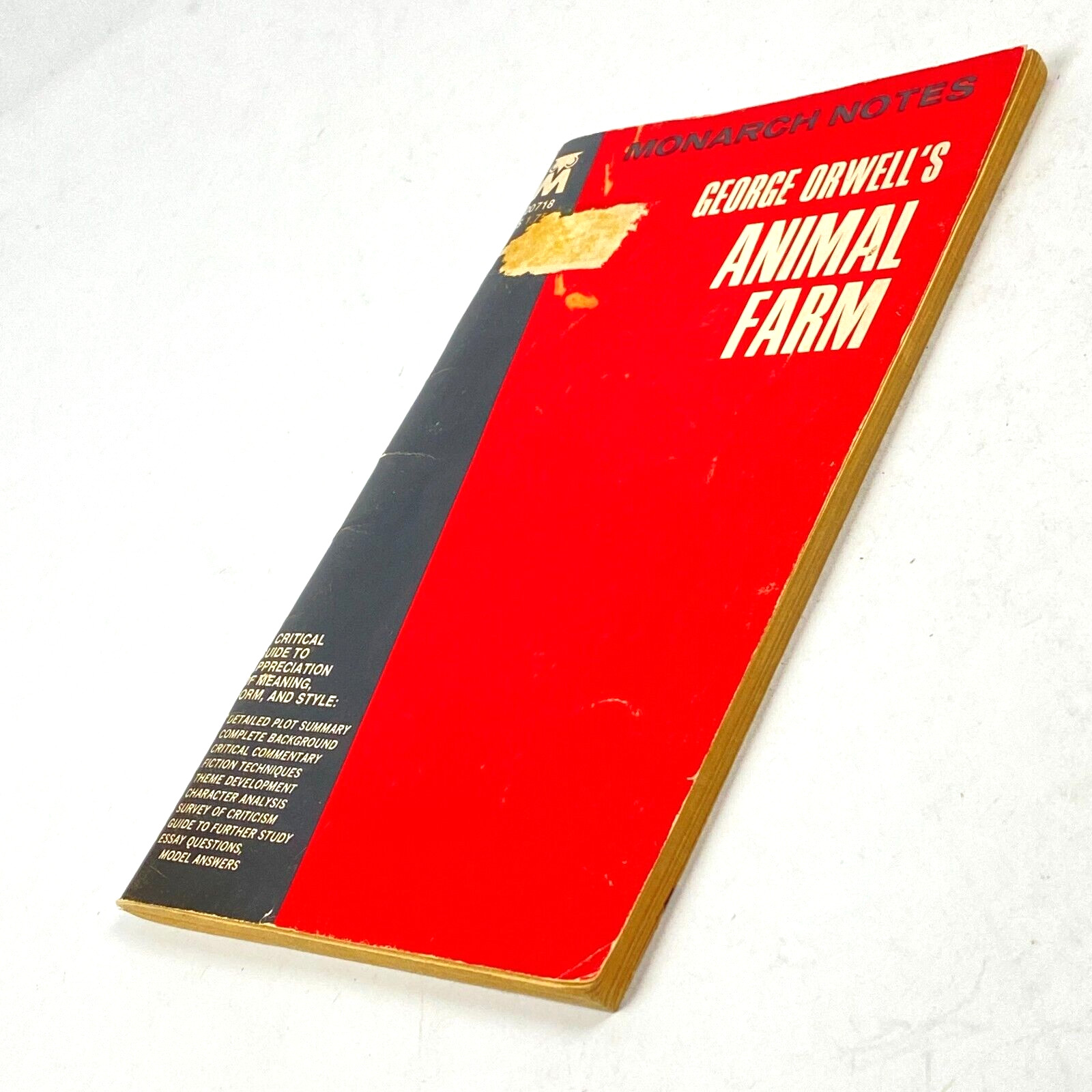 Animal Farm by George Orwell 1965 Monarch Notes Booklet #00718 Vintage