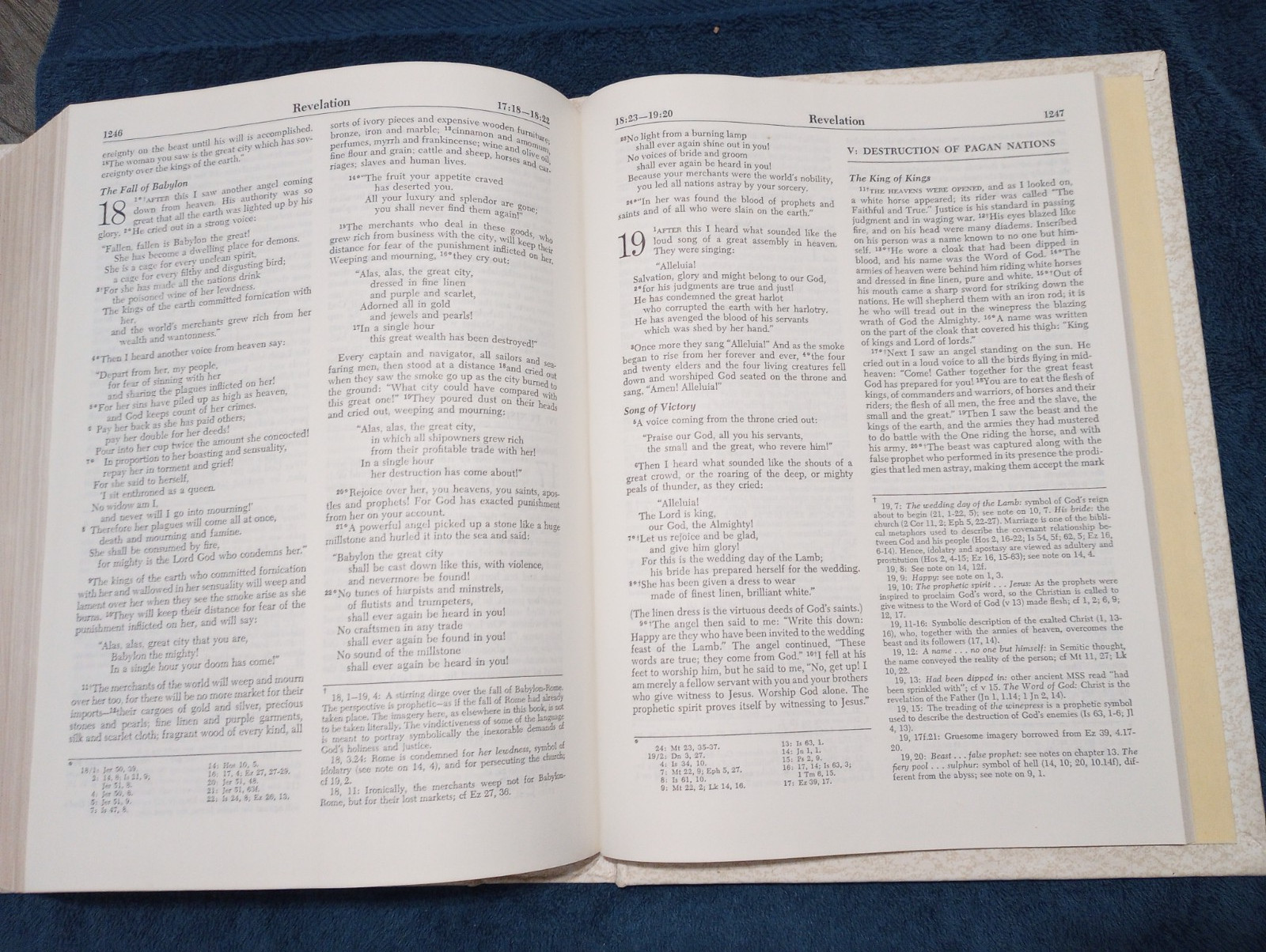 1250 pages, The New American Bible, Holy Bible, Catholic, 12″ x 9″ with gold