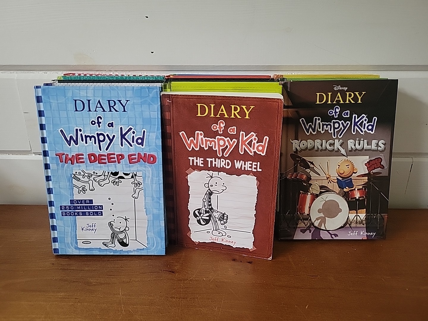 19 Books Total DIARY OF A WIMPY KID Hardcovers Jeff Kinney Lot Read Description
