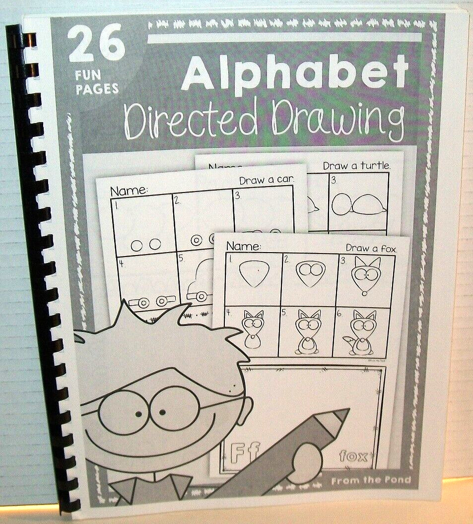 From The Pond – Alphabet Directed Drawing – 26 Fun Pages