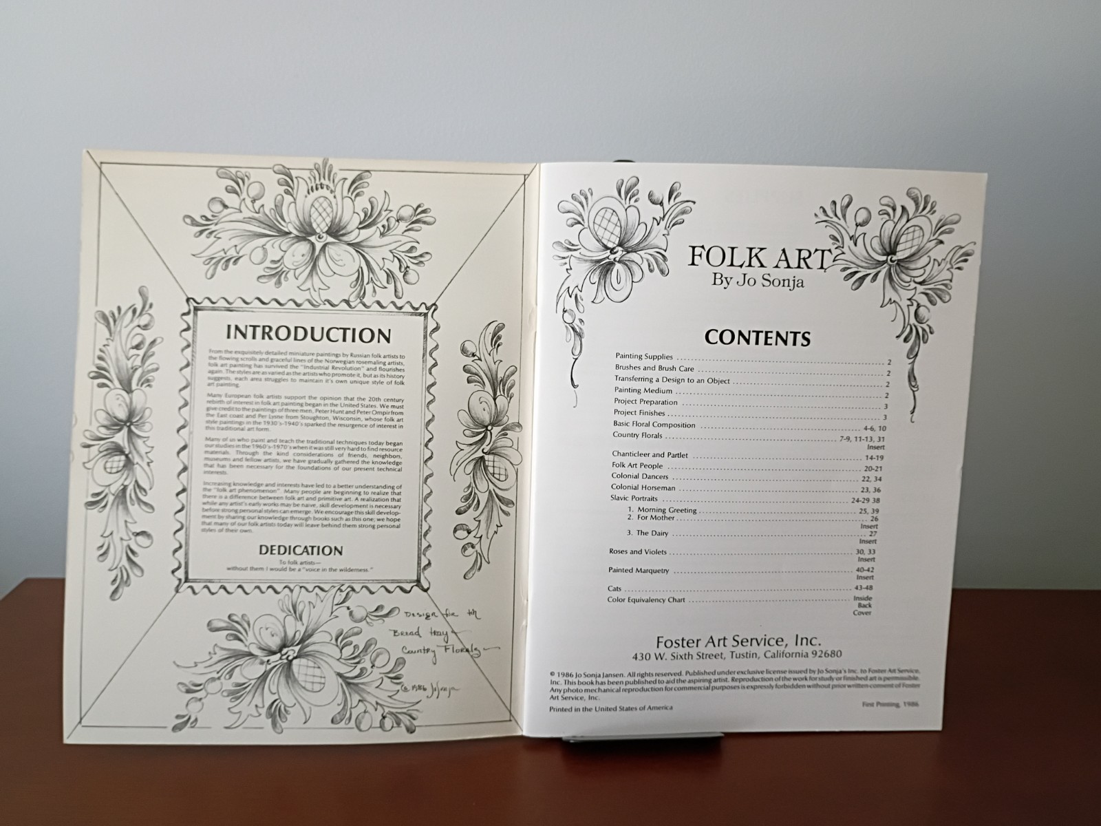 FOLK ART by Jo Sonja 48 Pages Paperback Craft Book 1986
