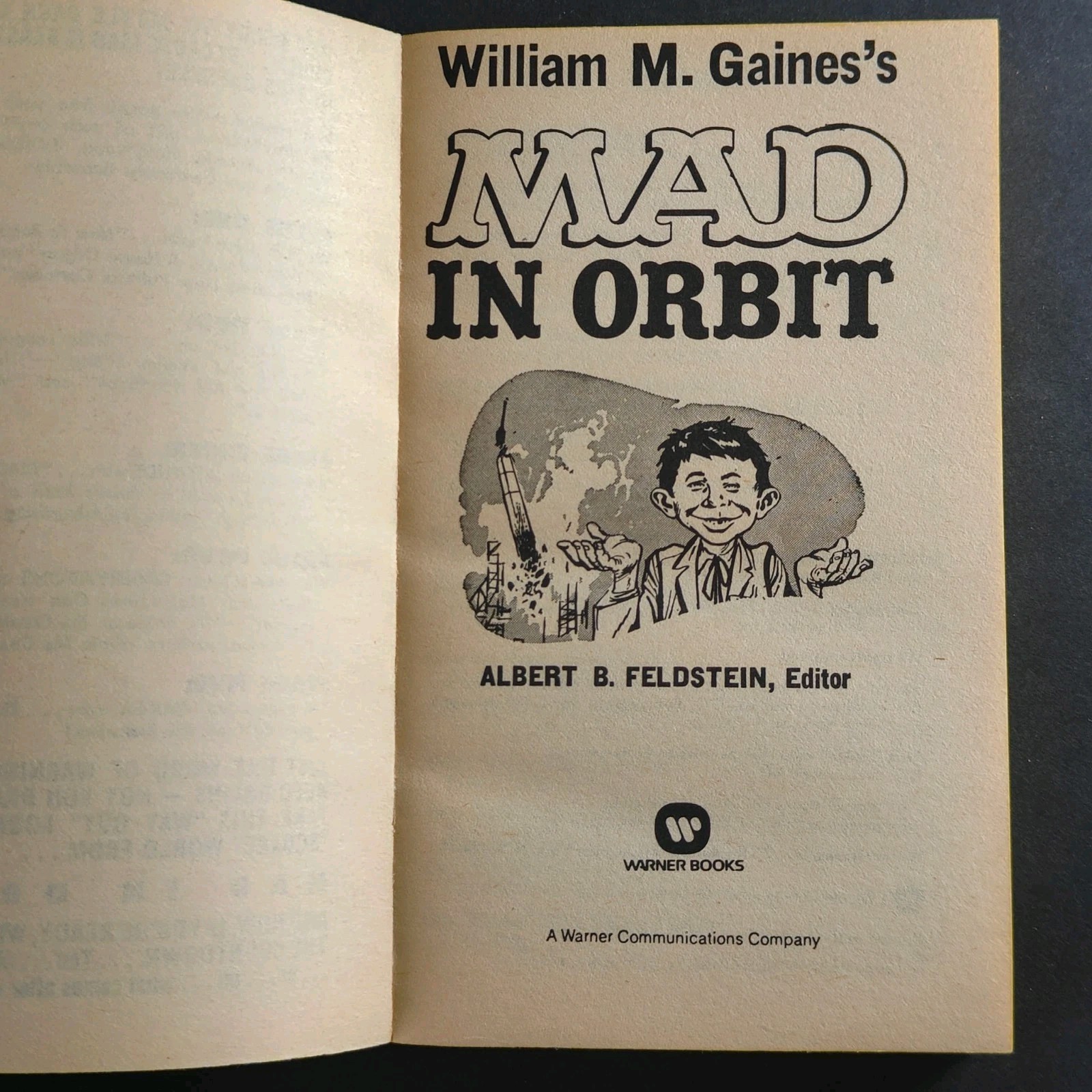 MAD in Orbit 1975 PB 1st Print William M. Gaines Satire Americana Sports Politic