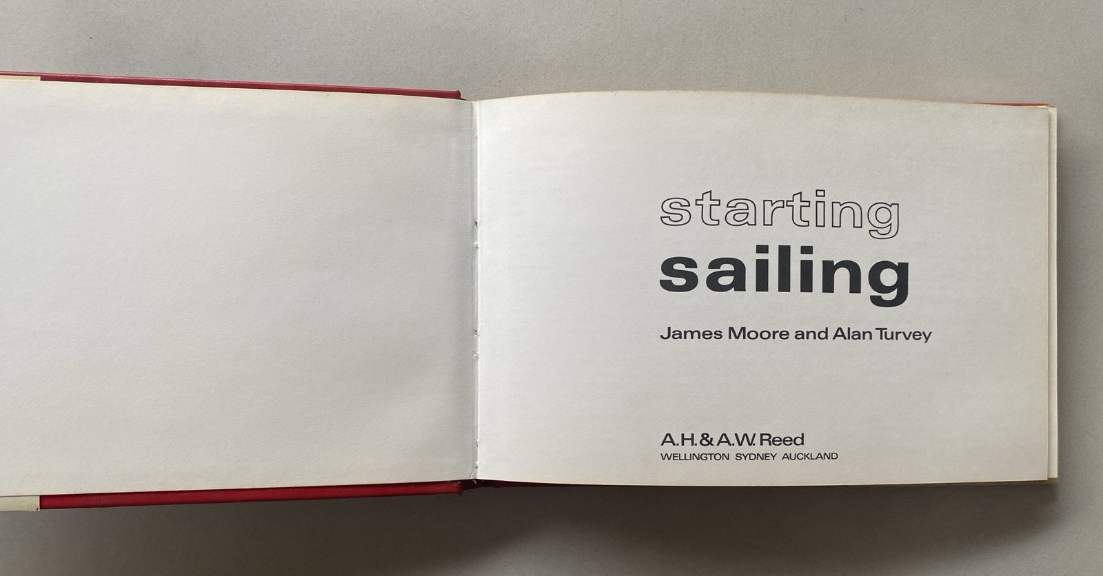 Starting Sailing by James Moore & Alan Turvey (1974 HCDJ) Vintage Instructional