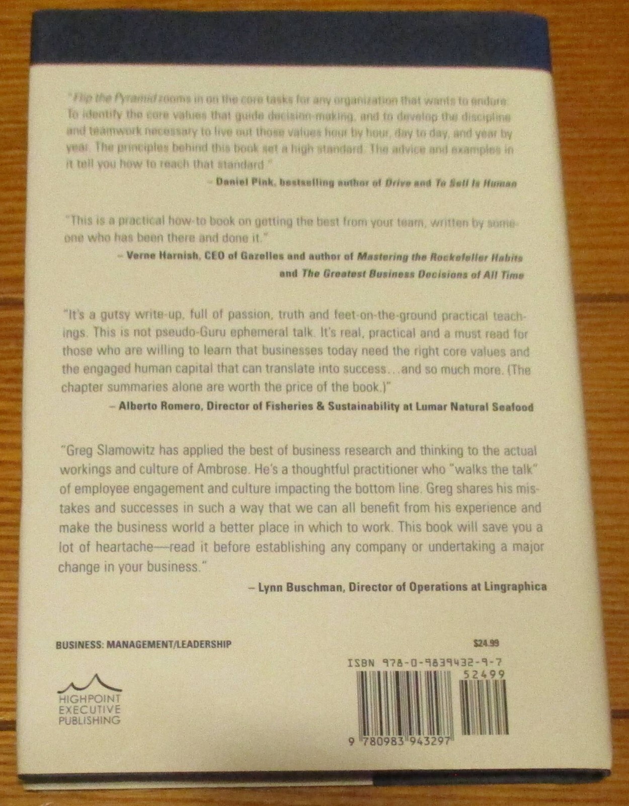 2013 Flip the Pyramid by Greg Slamowitz SIGNED First Edition H/C D/J 210 Pages