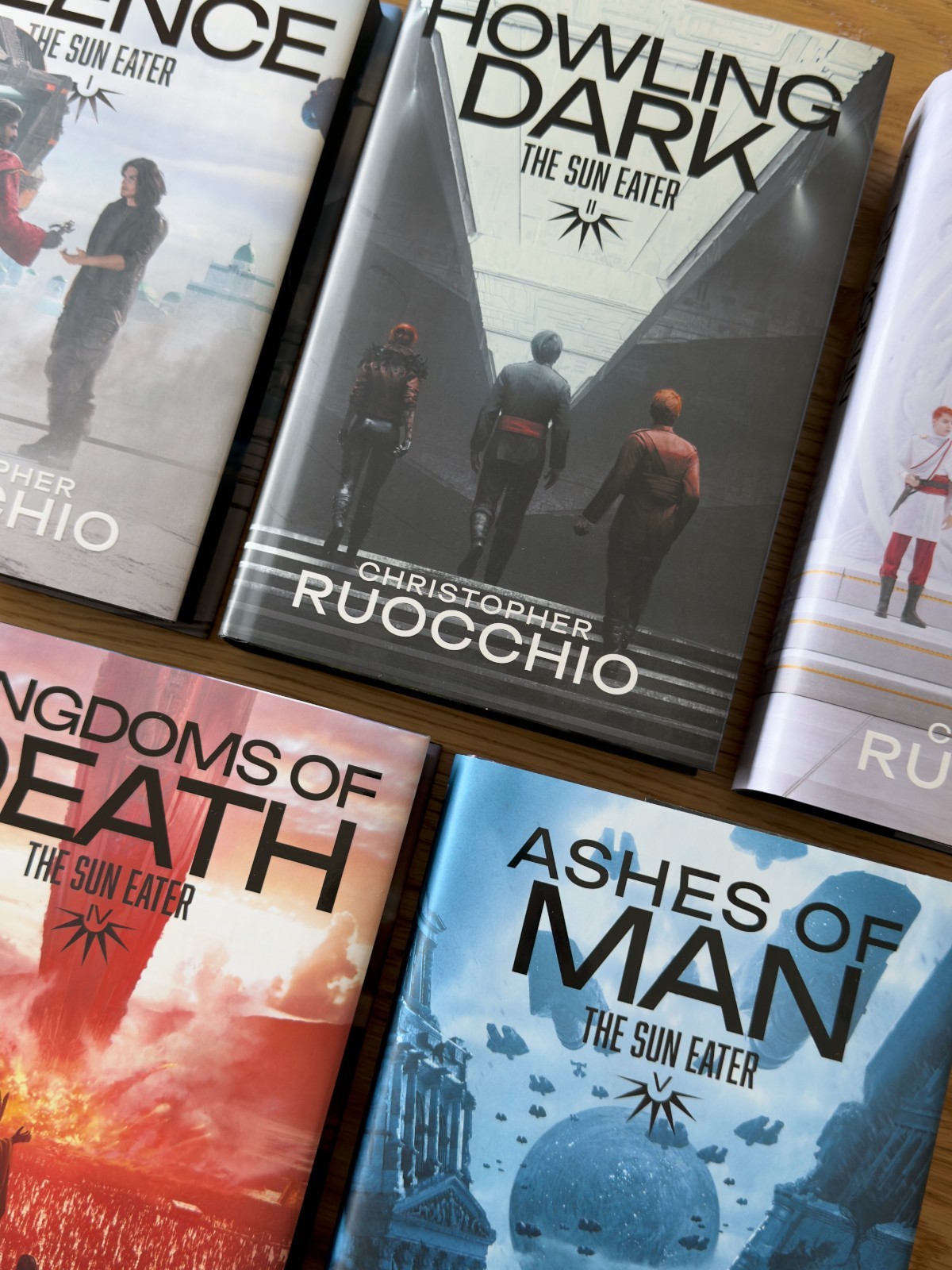 The Sun Eater Series SIGNED by Christopher Ruocchio Broken Binding Hardcovers